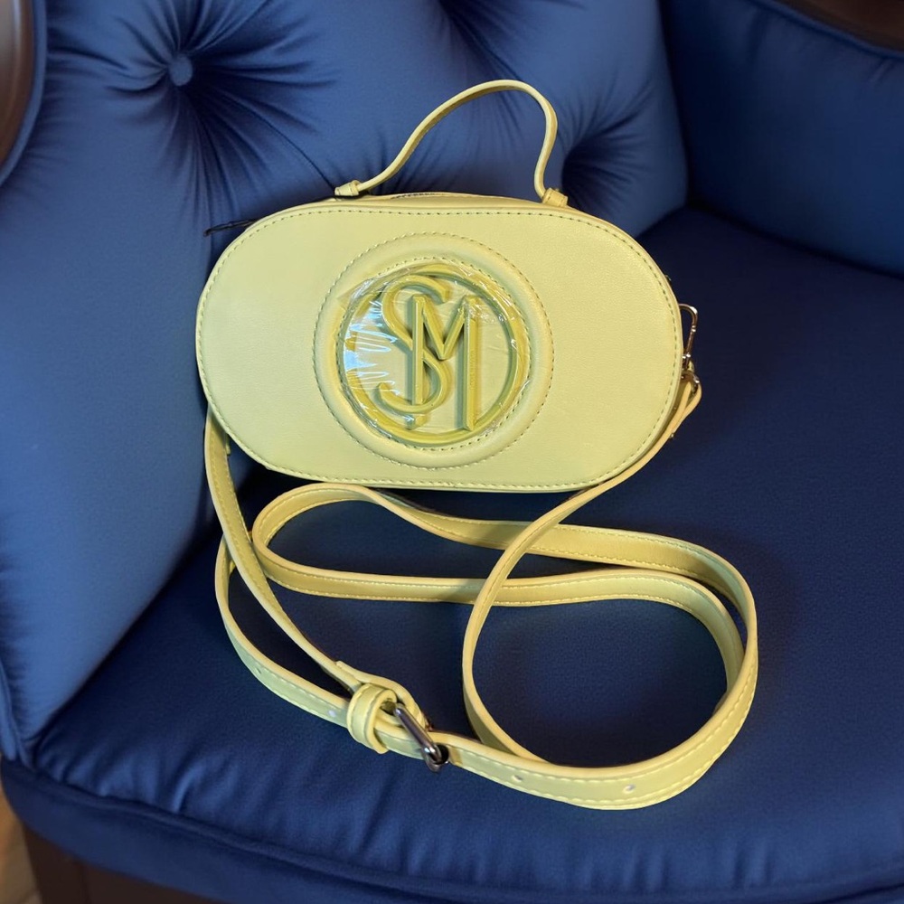 Steve Madden NWT Amazing & Fun Cyber Lime Small Crossbody Satchel Bag (P158)